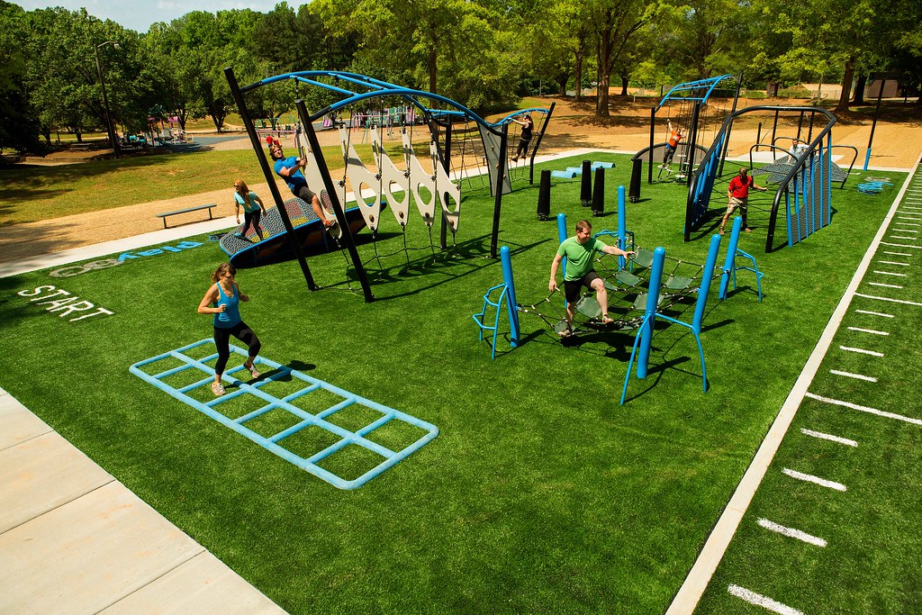 Recreational activities at Hornets Nest Park, Charlotte